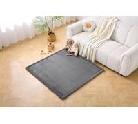 Hakuna Matte CloudSoft Play Mat - Dark Gray (1.27x1.27m) | Super Soft & Safe Baby Rug | Luxury Nursery Decor | Extra Thick Cushioned Comfort for Tummy Time & Play | OEKO-TEX Certified, Waterproof