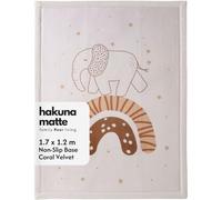 Hakuna Matte Premium Large Coral Velvet Baby Play Mat 170x120x2.5cm
