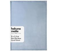 Hakuna Matte Premium Large Coral Velvet Baby Play Mat 200x150x2.5cm Blue