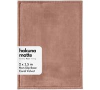 Hakuna Matte Premium Large Coral Velvet Baby Play Mat 200x150x2.5cm, Brown | High-Density high-density foamFoam Area Rug - Stylish Playmat for Floor with Non-Slip Backing for Crawling, Soft Play