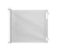 Hakuna Pets Indoor/Outdoor Paw Proof Retractable Dog Gate, 93cm Tall Extends to 1.8m Wide, White