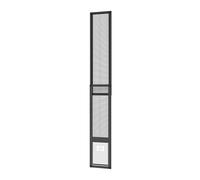 Hakuna Pets V2 Patio Pet Door Screen Insert Panel for Sliding Doors, Fits Door Track Min Ht 59.05" to Max Ht 84.25",UV Resistant Mesh, Locking Magnetic Dog Door, Easy Install and Removal,Medium,Black