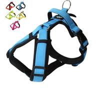 【Hakusan】 Zero Harness Mesh Series,Dog Harness, Padded, Adjustable,No Pull Design, Safety,Japanese Brand,Medium Dog, (Mesh/Black×Turquoise, S)