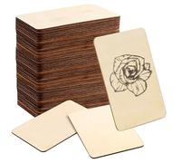 HAKZEON 100 PCS 100 x 150 x 2.5 mm Balsa Wood Sheets, Unfinished A6 Basswood Sheets, Wood Rectangles for DIY Painting, Art and Crafts, Home Decor