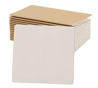HAKZEON 16 PCS Kraft Paper Travelers Notebook, 21 x 11cm Brown Cover Blank Notebook, 30 Sheets/60 Pages Bulk Notepad for Journal Diary Planner Writing