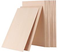 HAKZEON 20 PCS 300 x 200 x 1.5mm Balsa Wood Sheets, Unfinished Basswood Sheets for DIY Building Project Model Arts Crafts House Aircraft Ship Boat