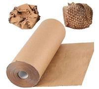 HAKZEON 30cm x 50M Packing Paper, Honeycomb Cushioning Wrap Paper, Eco-Friendly Perforated Wrapping Roll for Moving House Packing Breakables