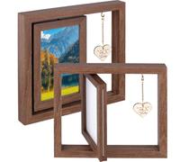 HAKZEON Double Side Rotating Photo Frame,Hold 4X6 Inch Pictures,Mr and Mrs Wedding Picture Frame, Wedding Gifts for Couple, Tabletop Display and Anniversary