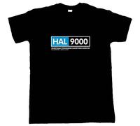 Hal 9000 2001 Space Odyssey Movie Inspired, Mens T-Shirt - Sci-Fi Gift Him Dad Black