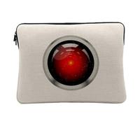 Hal 9000 Geek Space Science Fiction Film Computer and Tablet Case Linen Look 12-13 Inches Protective Laptop Sleeve Printed in France
