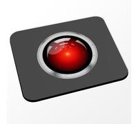Hal 9000 Geek Space Science Fiction Film Mouse Mat Black (24 x 20 cm)