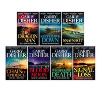 Hal Challis Investigation Series 1-7 Books Set By Garry Disher (The Dragon Man, Kittyhawk Down, Snapshot, Chain of Evidence, Blood Moon, Whispering Death & Signal Loss)