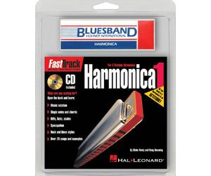 Hal Leonard 820016 Mini Harmonica Fasttrack Pack with Bluesband Harmonica