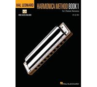Hal Leonard Harmonica Method - Book 1 for C Diatonic Harmonica with Access to Online Video Lessons by Lil' REV: For C Diatonic Harmonica Book Includes Access to Online Video