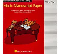 Hal Leonard Student Piano Library Music Manuscript Paper Wide Staff