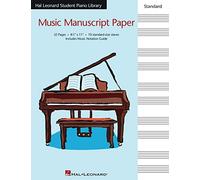 Hal Leonard Student Piano Library: Standard Music Manuscript Paper
