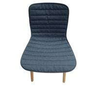 Hal Wood Fully upholstered OAK NATURE / SEAT COVER PLANO NERO/ICE BLUE Vitra SINGLE PIECES
