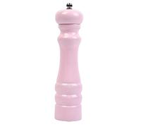 HALAHAI Salt and Pepper Grinder Manual Rubber Wood With Ceramic Grinder Core Refillable Manual Spray Light Pink Color Mess-Free Pepper Grinder (Color : 2pcs, Size : 6in)