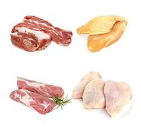 Halal Fresh Chicken & Lamb Combo Box 4kg | Premium Meat Selection | Chicken Breast Fillets, Thighs, Lamb Shoulder & Neck Fillet | Fresh & Chilled Family Meat Box