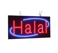Halal in English Only Sign, TOPKING Signage, LED Neon Open, Store, Window, Shop, Business, Display, Grand Opening Gift