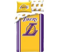 Halantex Basketball Los Angeles LA LAKERS Basket - Duvet Cover Set 140 x 200 cm with Pillowcase 70 x 90 cm - 100% Polyester Multi-Coloured