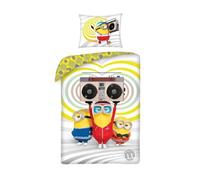 Halantex Despicable Me Minions Duvet Cover Set Bed Linen Size 140 x 200 cm with Pillowcase 70 x 90 cm
