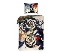 Halantex JUJUTSU KAISEN The Challenge - Megumi Fushiguro Yuji Itadori - Duvet Cover 140 x 200 cm with Pillowcase 70 x 90 cm - Microfibre