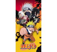 Halantex NARUTO UZUMAKI Sasuke Itachi Uchiha - Beach Towel Beach Bath Towel - 100% Cotton - Size 70 x 140 cm - Multi-Coloured NA-3404T