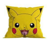 Halantex Pokemon Pikachu Pre-filled Bed Cushion Decorative Pillow for Children's Bedroom Yellow 40x40cm (POK-542C)