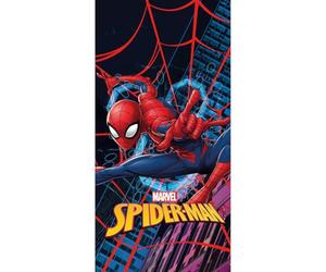 Halantex Spiderman - Beach Towel Beach Bath Towel - 100% Cotton - Size 70 x 140 cm - Multicolour SPM-218T