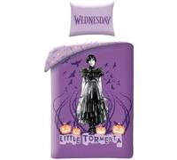 Halantex WEDNESDAY Wednesday Little Tormenta - Duvet Cover 140 x 200 cm with Pillowcase 70 x 90 cm - 100% Cotton Multi-Coloured