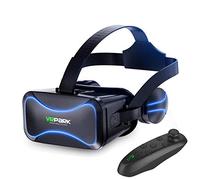 Halatua VR Headset with Remote | Immersive VR Goggles for Kids - 3D Virtual Reality Headset VR Set Game System VR Goggles Glasses Remote for Kids & Adult Play