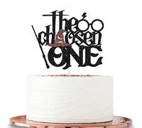 Halawawa The Chosen One Cake Topper,Wizard Theme 1st Birthday Cake Decor, Harry Magic Theme Baby Shower/One Year Old Birthday Party Supplies, Welcoem Baby Muggle Party Favors Decoration
