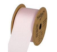 Halbach Light Pink Silk Effect Ribbon 40cm x 10m