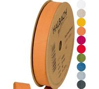 Halbach Seidenbänder Cotton Ribbon 20mm x 20m, 100% Cotton, Ochre Yellow, Solid, Classic, Suitable for All Occasions, Casual