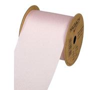 Halbach Seidenbänder Gift Ribbon Silk Look (Vegan) | Width 70 mm Length 10 m | Ribbon with Subtle Silk Shine | for Festive Occasions | Colour: Light Pink