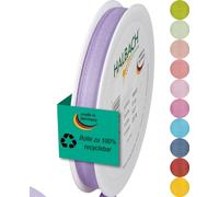 Halbach Seidenbänder Gift Ribbon Width 10 mm Length 25 m Ribbon Made in Germany Gift Ribbons in a Variety of Colours and Widths Perfect for Packaging and Decorating, Colour: Lavender