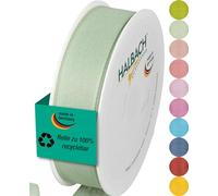Halbach Seidenbänder Gift Ribbon | Width 25 mm Length 25 m | Ribbon Made in Germany | Gift Ribbons in a Variety of Colours and Widths Perfect for Packaging and Decorating, Colour: Mint