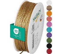 Halbach Seidenbänder Premium Cord (Apricot) | Width 2 mm Length 50 m | Made in Germany & Oeko-Tex Certified | Shiny Satin Cord Made of Acetate