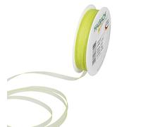 Halbach Seidenbänder Premium Organza Ribbon Width 5 mm Length 50 m Craft Ribbon for Decorating Gifts, Transparent Ribbon, Decorative Ribbon for Crafts, Colour: Green