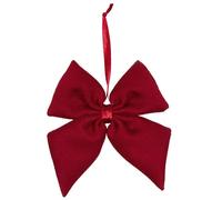 Halbach Seidenbänder Premium Red Gift Bow Set, XXL Giant Bow for Christmas Tree and Christmas Decoration