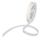 Halbach Seidenbänder Ribbon, Polyester, Cream, 50 Meter x 10 mm