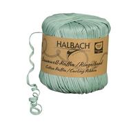 Halbach Silk Ribbons Curling Ribbon Width 4 mm Length 100 m Sustainable Gift Ribbon for Curling and Wrapping Gifts Made of 100% Cotton Colour: Sage Green