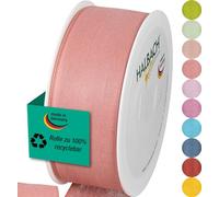 Halbach Silk Ribbons Gift Ribbon Width 40 mm Length 25 m Ribbon Made in Germany Gift Ribbons in a Variety of Colours and Widths Perfect for Packaging and Decorating, Colour: Pink