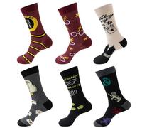 Halbur Harry Socks, 6 Pairs Colourful Cotton Socks for Men Women