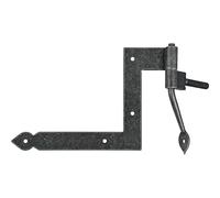 HALCÖ 0127.083.00.0.01.L+R Fulp2 Window Angle Hinge Height 112.5 mm Galvanised Steel Black Passivated, Silver