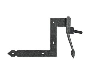 HALCÖ 0127.083.00.0.01.L+R Fulp2 Window Angle Hinge Height 112.5 mm Galvanised Steel Black Passivated, Silver