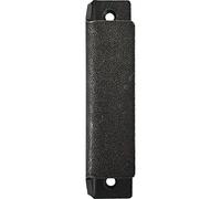 HALCÖ 0217.007.00.0.01 Balcony Door Handle Length 90 mm, Patio Door Handle for Screwing, Galvanised Iron, Black, Silver