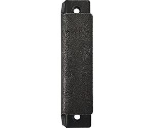 HALCÖ 0217.007.00.0.01 Balcony Door Handle Length 90 mm, Patio Door Handle for Screwing, Galvanised Iron, Black, Silver