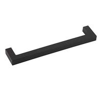 HALCÖ Ischgl 0215.979.00.0.17 Furniture Handle Rounded LA 480 mm Width 492 mm Cupboard Handle Oiled Black Steel Silver